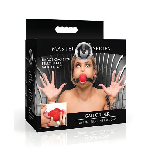 Master Series Gag Order Extreme Silicone Ball Gag