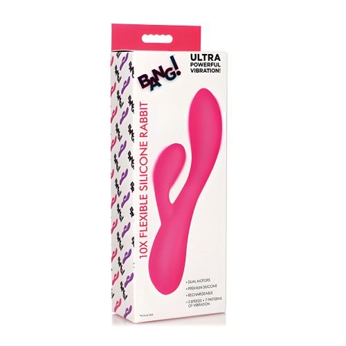 Bang! Conejito de Silicona Flexible en Rosa