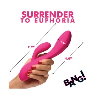 Bang! Conejito de Silicona Flexible en Rosa