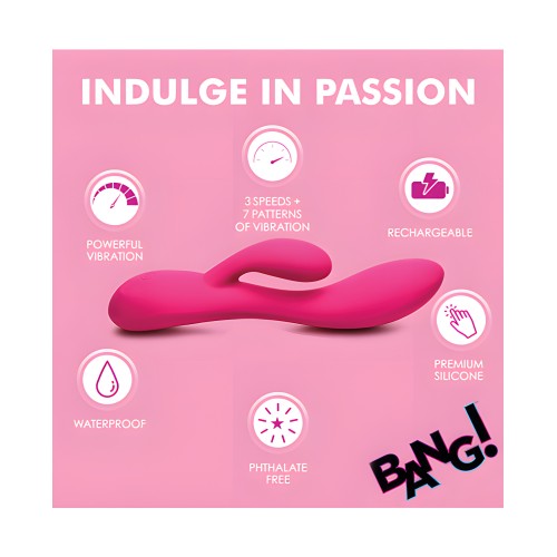Bang! Conejito de Silicona Flexible en Rosa