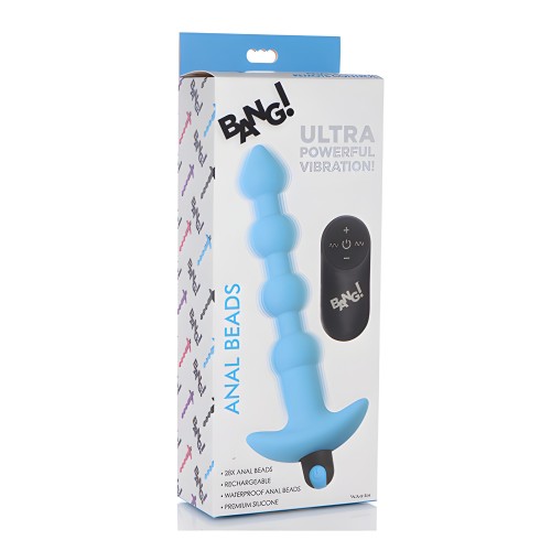 Bang! 28X Vibrating Silicone Anal Beads