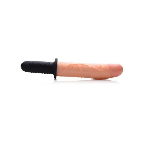Master Series 13 Mode Vibrating Dildo Thruster - Light