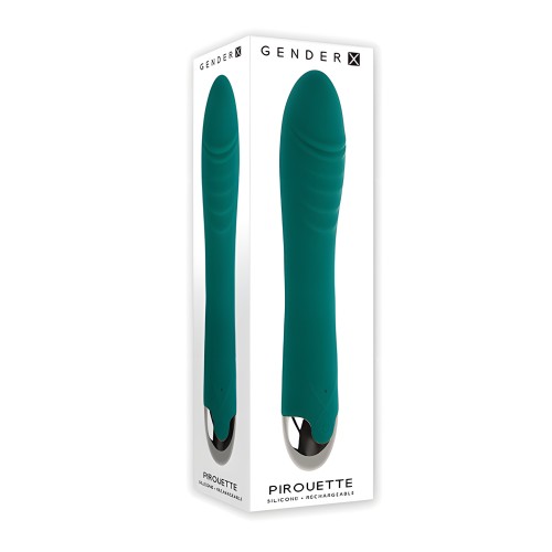 Gender X Pirouette Twirling Vibrator - Teal