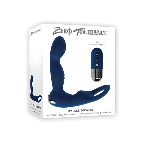 Vibrador Prostático con Control Remoto - Azul