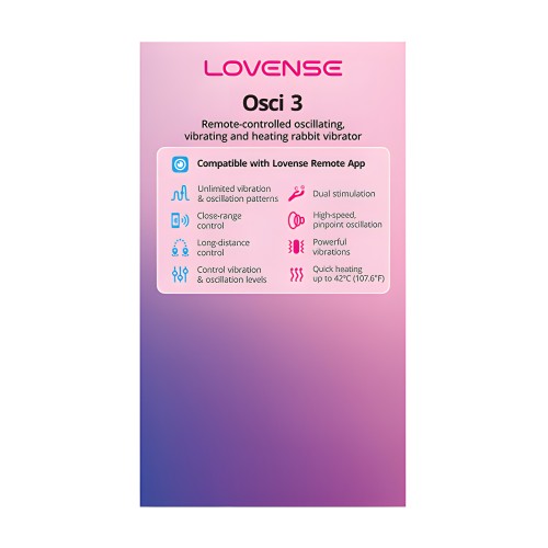 Lovense Osci 3 Vibrador para el Punto G - Rosa