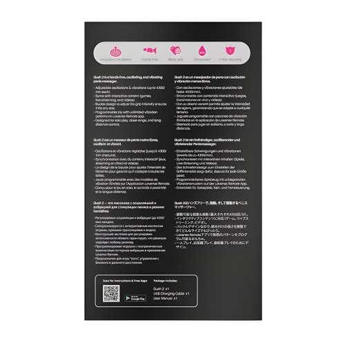 Lovense Gush 2 Handsfree Masturbator - Teal