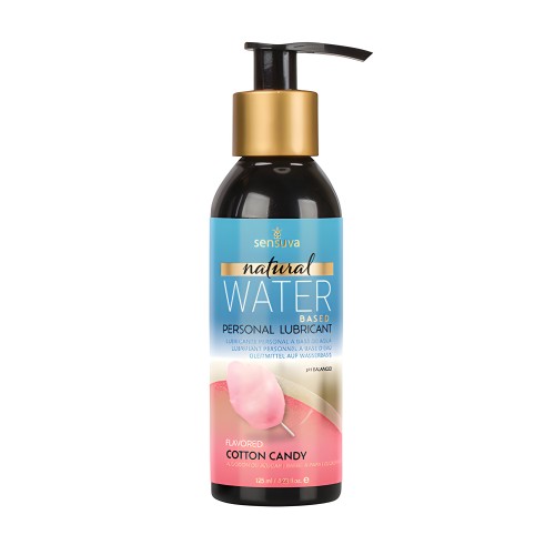 Sensuva Natural Water Based Personal Moisturizer - 4.23 oz Algodón de Azúcar