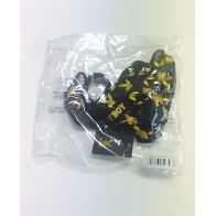 Playboy Bunny Foil Teddy - Black/Gold 2X