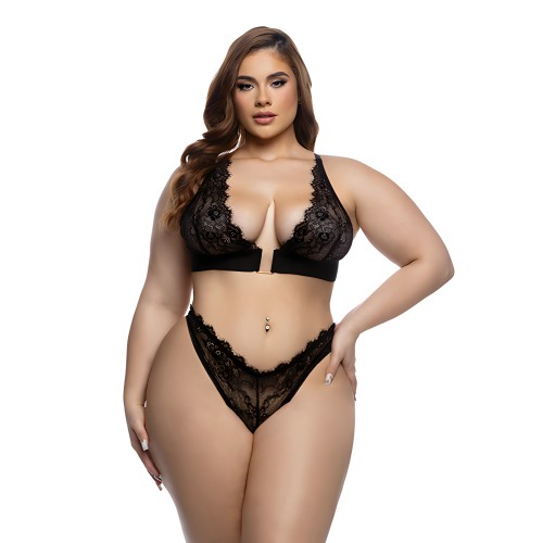 Conjunto de Bralette de Encaje Fever Dream