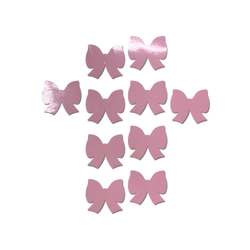 Mini Lazos de Cuero Sintético Pastease - Pack de 8 Rosa Bebé