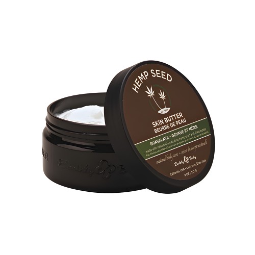 Mantequilla Corporal de Semilla de Cáñamo Earthly Body - Tarro de 8 oz Guavalava