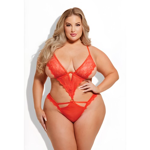 Nadia Lace & Mesh Teddy - House of Desire