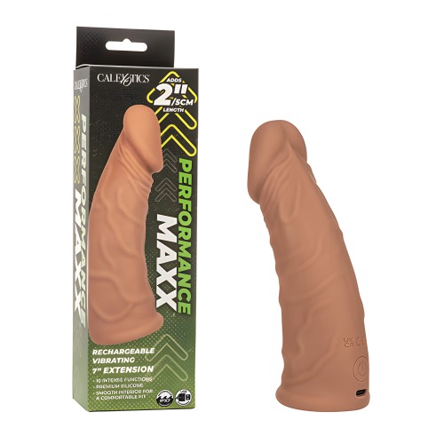 Performance Maxx 7" Vibrating Extension - Brown