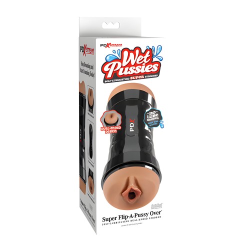 PDX Extreme Super Flip A-Pussy Over Stroker - Marrón