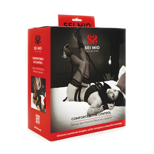Sei Mio Comfortably in Control Deluxe Sex Position Restraint System - Black