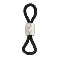 Rebel Two Loop Heavy Rope Cock Lasso - Black