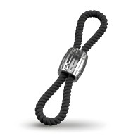 Rebel Two Loop Heavy Rope Cock Lasso - Black