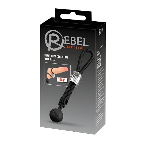 Rebel Heavy Rope Cock Lasso con Bola