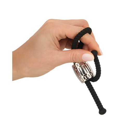 Rebel Heavy Rope Cock Lasso - Black