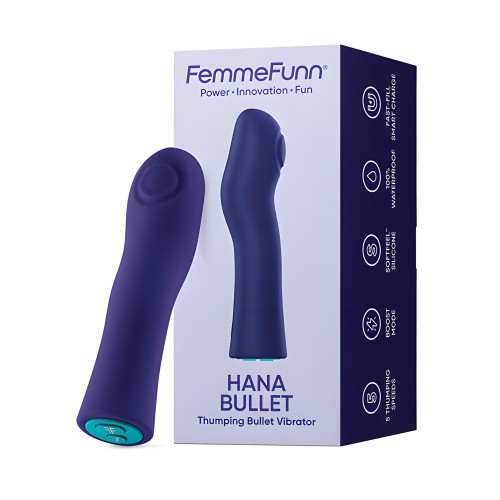 Femme Funn Hana Fingerlike Thumping Bullet - Dark Purple