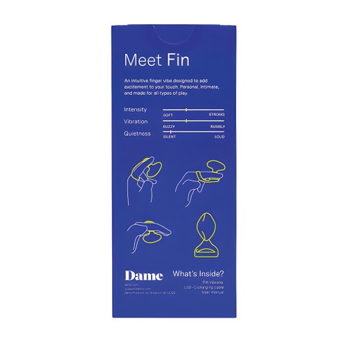 Vibrador de Dedo Dame Fin 2.0 - Cuarzo