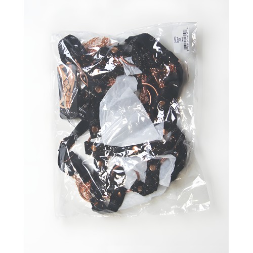 Pleasure Collection Your Command Teddy - Black/Rose Gold O/S