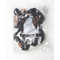 Pleasure Collection Your Command Teddy - Black/Rose Gold O/S