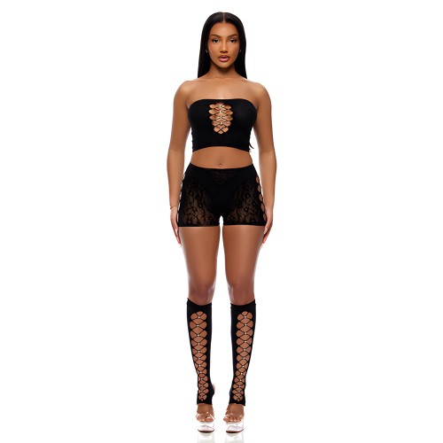 Bodystocking Cross Your Mind - Negro QN