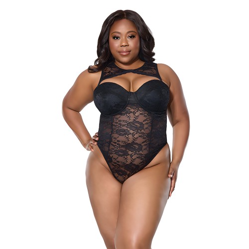 Teddy de Encaje - Negro 1X/2X