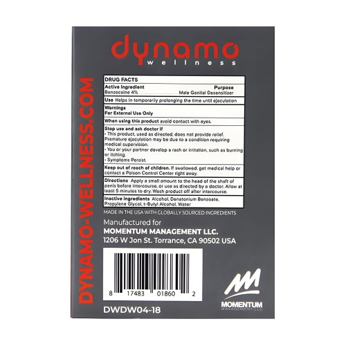 Dynamo Wellness Delay Wipe 4%
