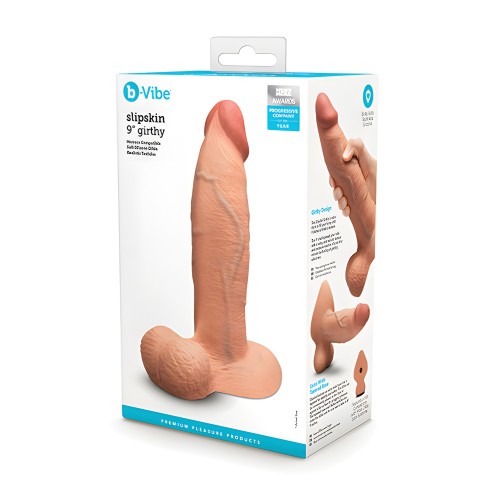 b-Vibe Slipskin 9" Girthy Dildo