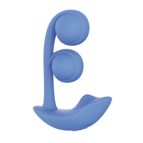 Melody Twin Balls Clit & G-Spot Vibrator - Blue