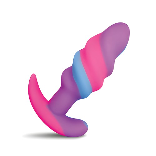 Unicorn Swirl Silicone Butt Plug