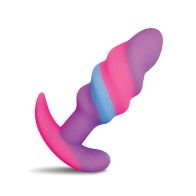 Unicorn Swirl Silicone Butt Plug