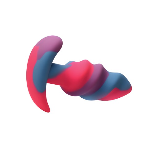 Unicorn Swirl Silicone Butt Plug