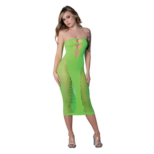 Seamless Sleeveless Gown Neon Green