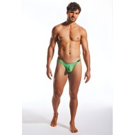 Cocksox Enhancing Pouch Thong - Palm Leaf Green LG