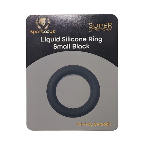 Anillo de Silicona Líquida Spartacus Pequeño - Negro