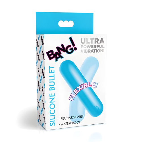 Bang! Bullet de Silicona Flexible - Azul