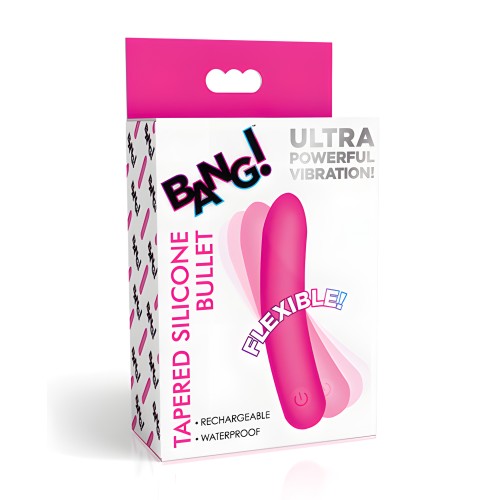 Bang! Balín de Silicona Flexible y Tapered - Rosa