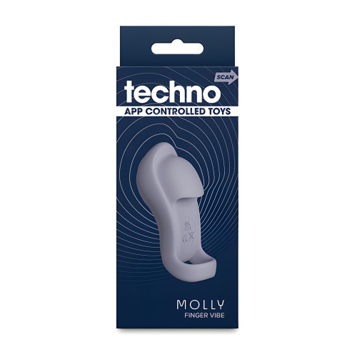 Vibrador de Dedo Techno Molly - Gris