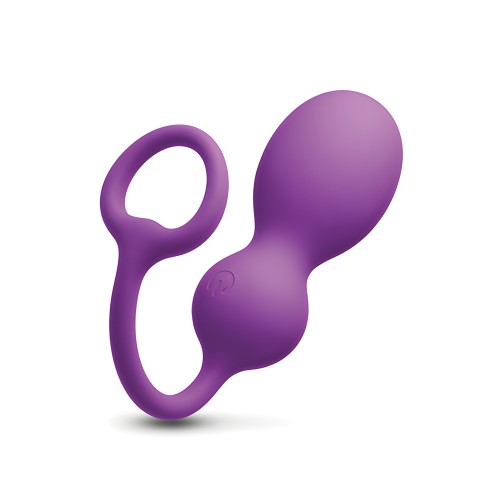 Techno Bop Butt Plug w/Cock Ring - Violet