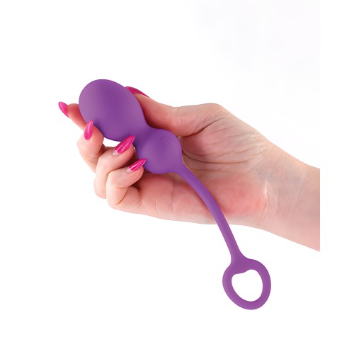 Techno Bop Butt Plug w/Cock Ring - Violet