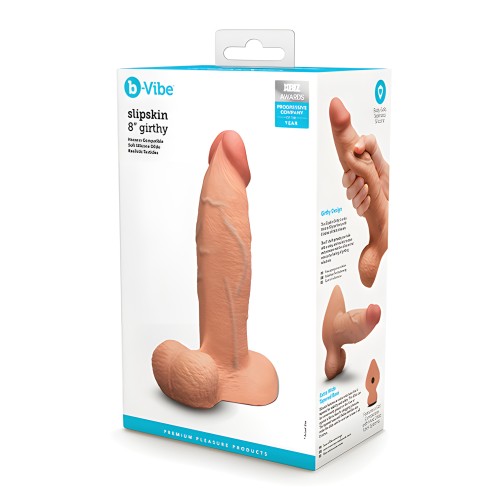 b-Vibe Slipskin 8" Girthy - Mocha