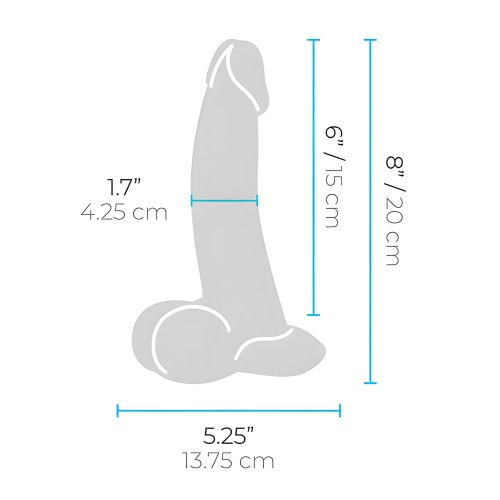 b-Vibe Slipskin 8" Curvy Crema