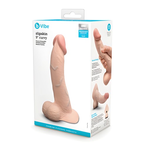 b-Vibe Slipskin 9" Curvy - Cream