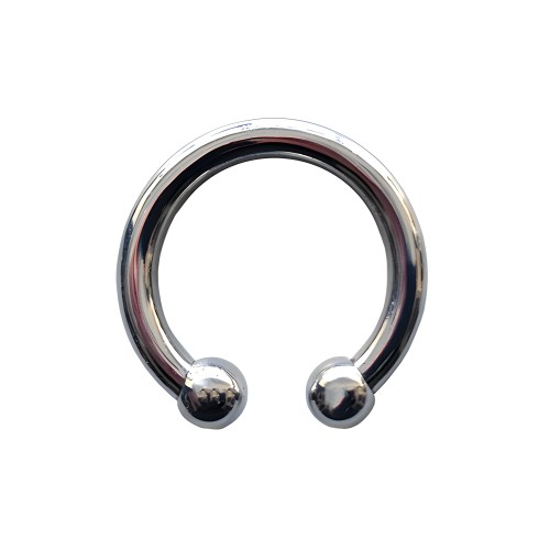 Anillo de Cock de Acero Inoxidable Horseshoe 30 mm - Plata