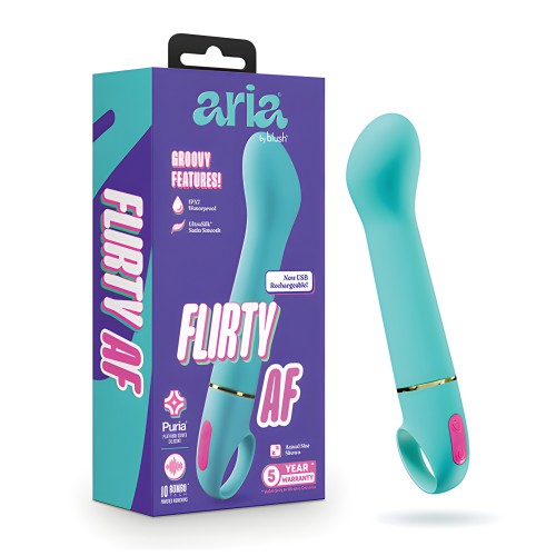 Aria - Flirty AF 2.0 - Rechargeable Vibe - Teal