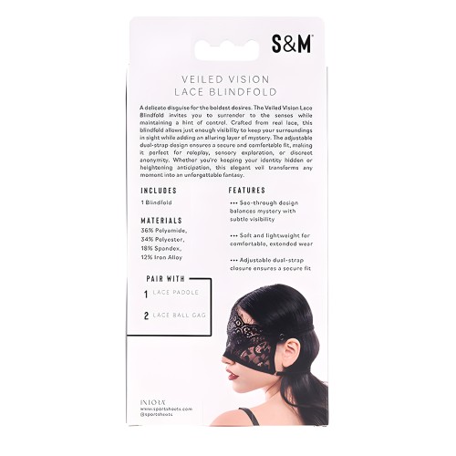 Sex & Mischief Veiled Vision Lace Blindfold
