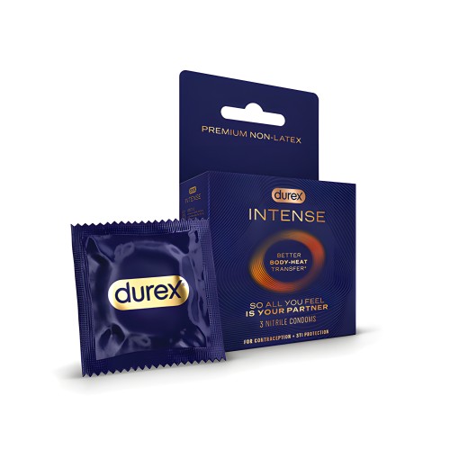 Condones Nitrilo Durex Intense - Paquete de 3